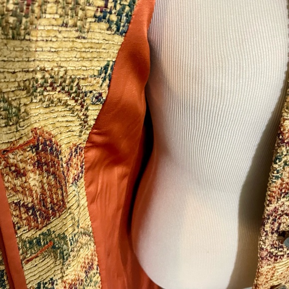 Vintage Italian Corduroy Floral Coat. ‎ XS/S - Picture 8 of 8